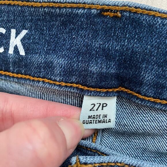 J.Crew Toothpick Jeans Blue 27P - Picture 3 of 9
